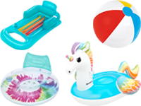 Матраци, плотики, шезлонги, круги для плавання