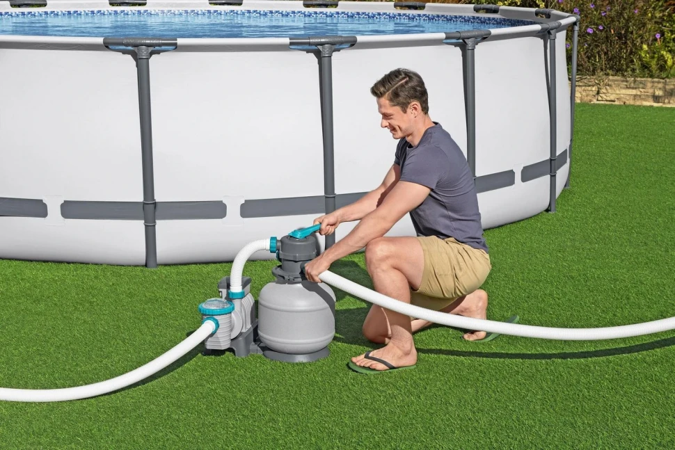 Пісочний фільтр-насос Bestway 58499 (8327 л/год, пісок 20 кг)