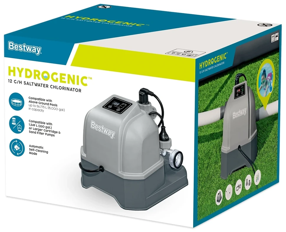 Хлоргенератор Bestway 58775 (от 1249 л/ч, хлор 12 г/ч)