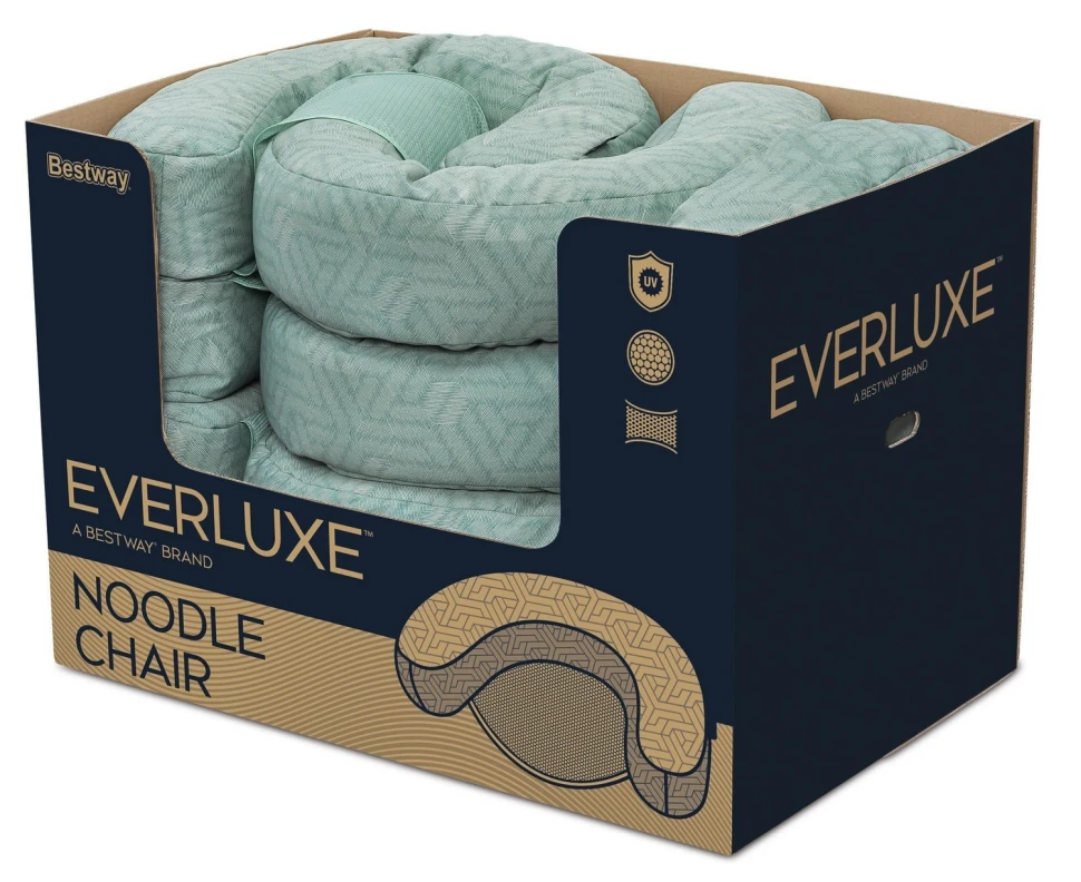 Надувний плотик-крісло Bestway 43908 (92x66x20 см) з сіткою