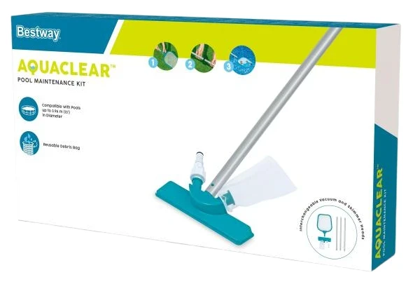 Набір для чищення басейну Bestway 58013 (скімер, вакуумна насадка, телескопічна ручка)