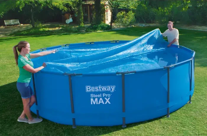 Тент теплозберігаючий для басейну Bestway 58242 (Ø 366 см, круглий) Solar Cover