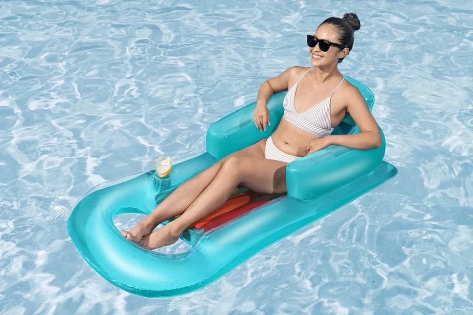 Надувний матрац-шезлонг Bestway 43028 (150x77x50 см)