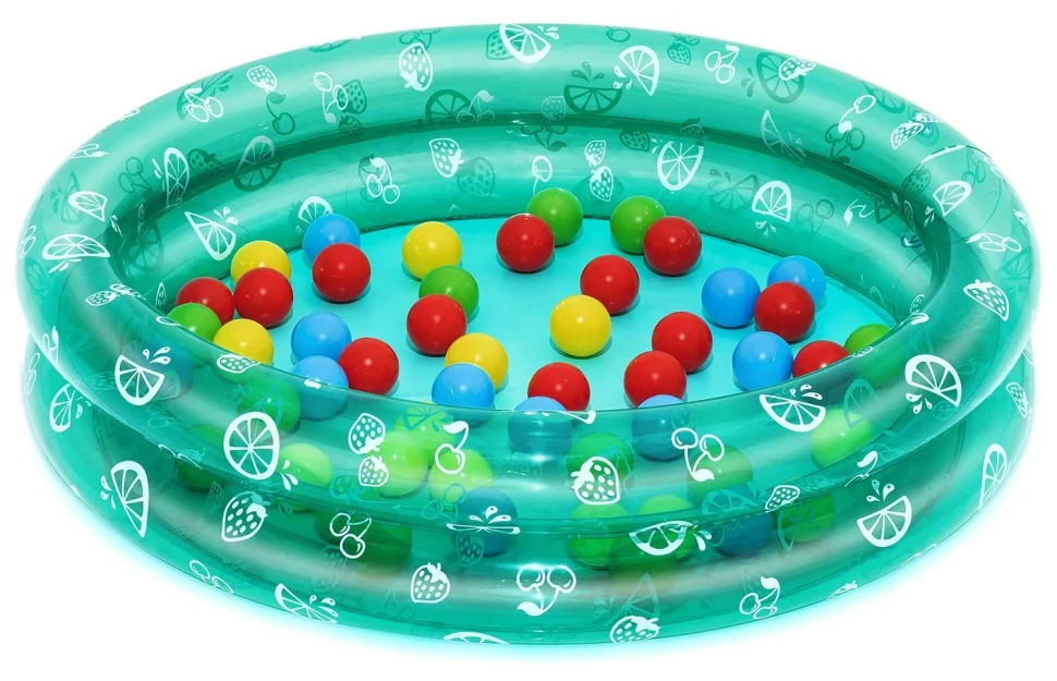 Надувний дитячий басейн Bestway 51141 (91x20 см) з м'ячиками