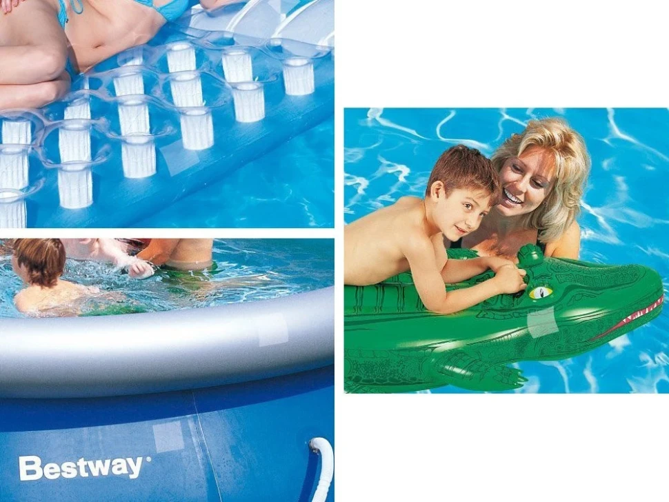 Ремонтний комплект Bestway 62068 (латки 6,5x6,5 см, 10 шт.) для надувних виробів ПВХ