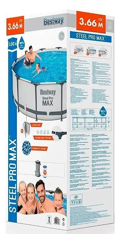 Каркасный бассейн Bestway 56260 (366x100 см) насос-фильтр 2006 л/ч