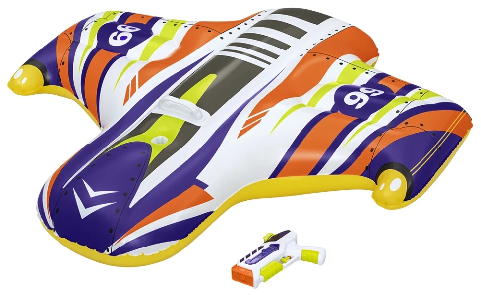 Надувний плотик Bestway 41503 Космічний корабель (107x99x25,5 см) з водяним пістолетом