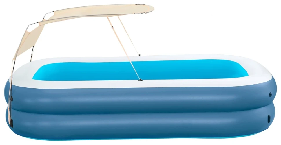 Надувной бассейн Bestway 54449 (254x178x140 см) с солнцезащитным навесом