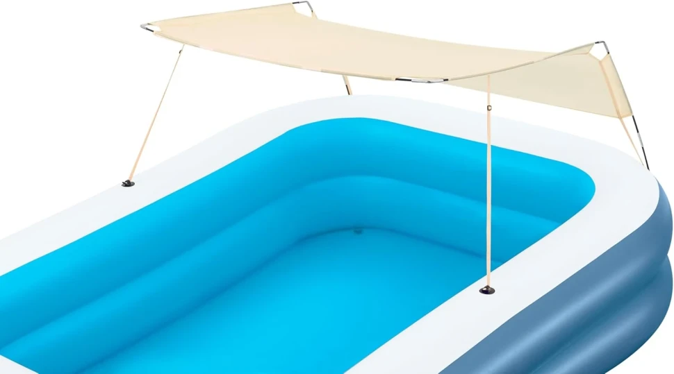 Надувной бассейн Bestway 54449 (254x178x140 см) с солнцезащитным навесом