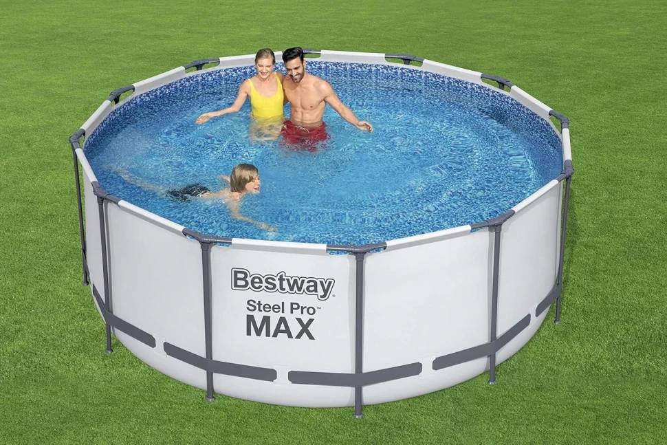 Каркасный бассейн Bestway 56420 (366x122 см) насос-фильтр, лестница, тент
