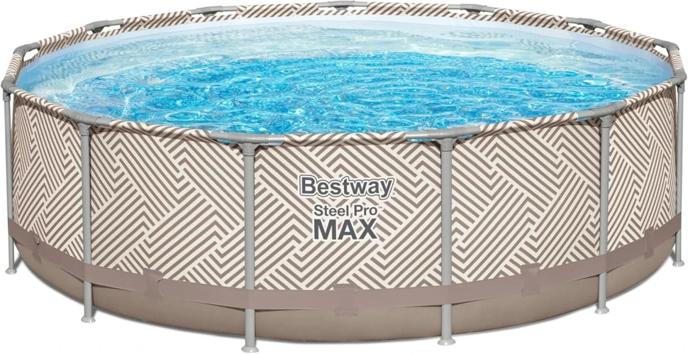 Каркасний басейн Bestway 561FY (396x107 см) з навісом, насос-фільтр, драбина, тент