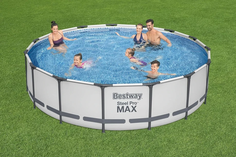 Каркасный бассейн Bestway 56488 (457x107 см) насос-фильтр, лестница, тент