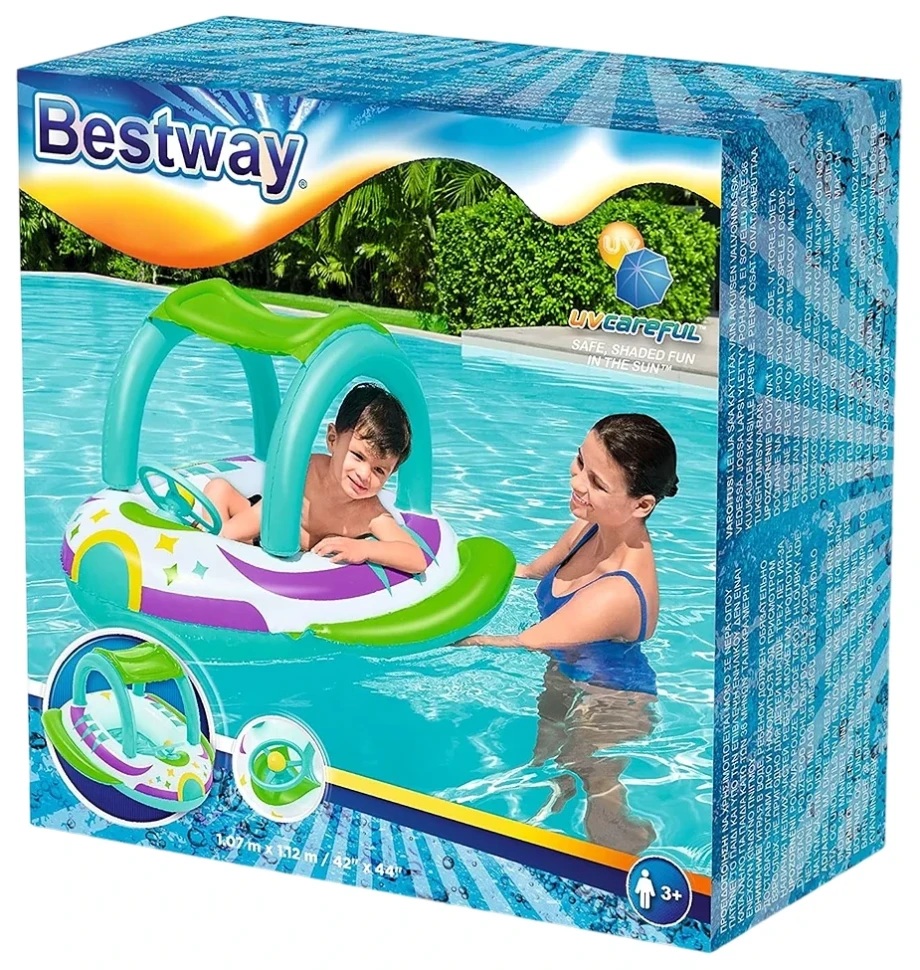 Надувний плотик Bestway 34149 Космічний корабель (98x95x61 см)