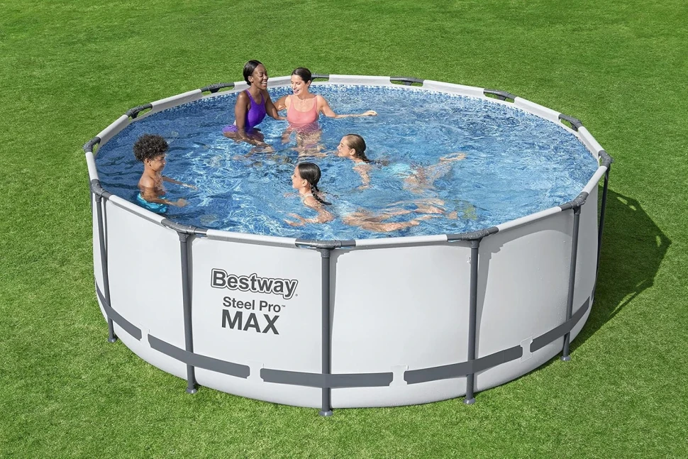 Каркасный бассейн Bestway 5618W (396x122 см) насос-фильтр, лестница, тент