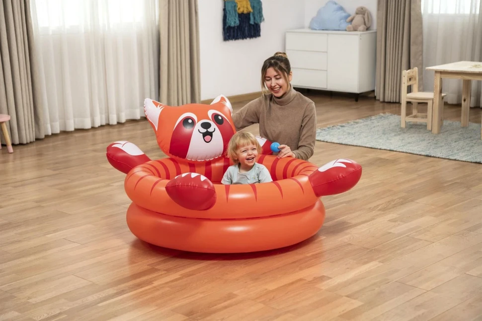 Надувной детский бассейн Bestway 52702 Панда (107x94x58 см) с мячиками