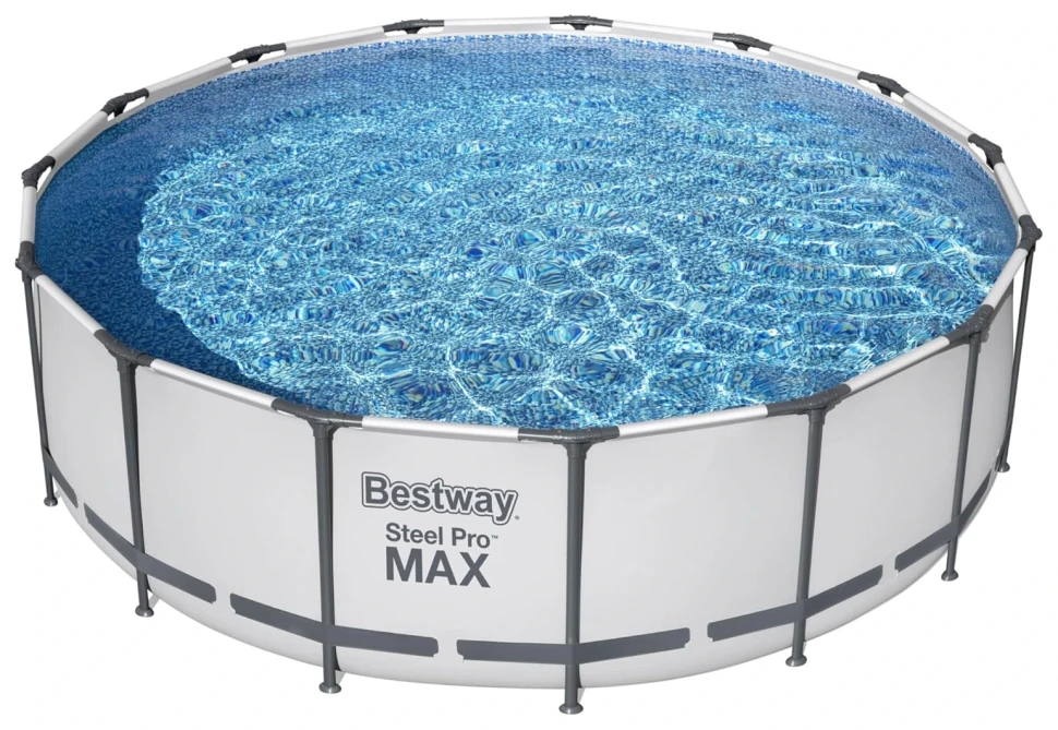 Каркасний басейн Bestway 56438 (457x122 см) насос-фільтр, сходи, тент