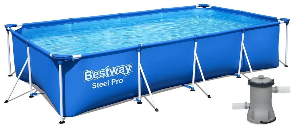 Каркасний басейн Bestway 56424 (400x211x81 см) насос-фільтр
