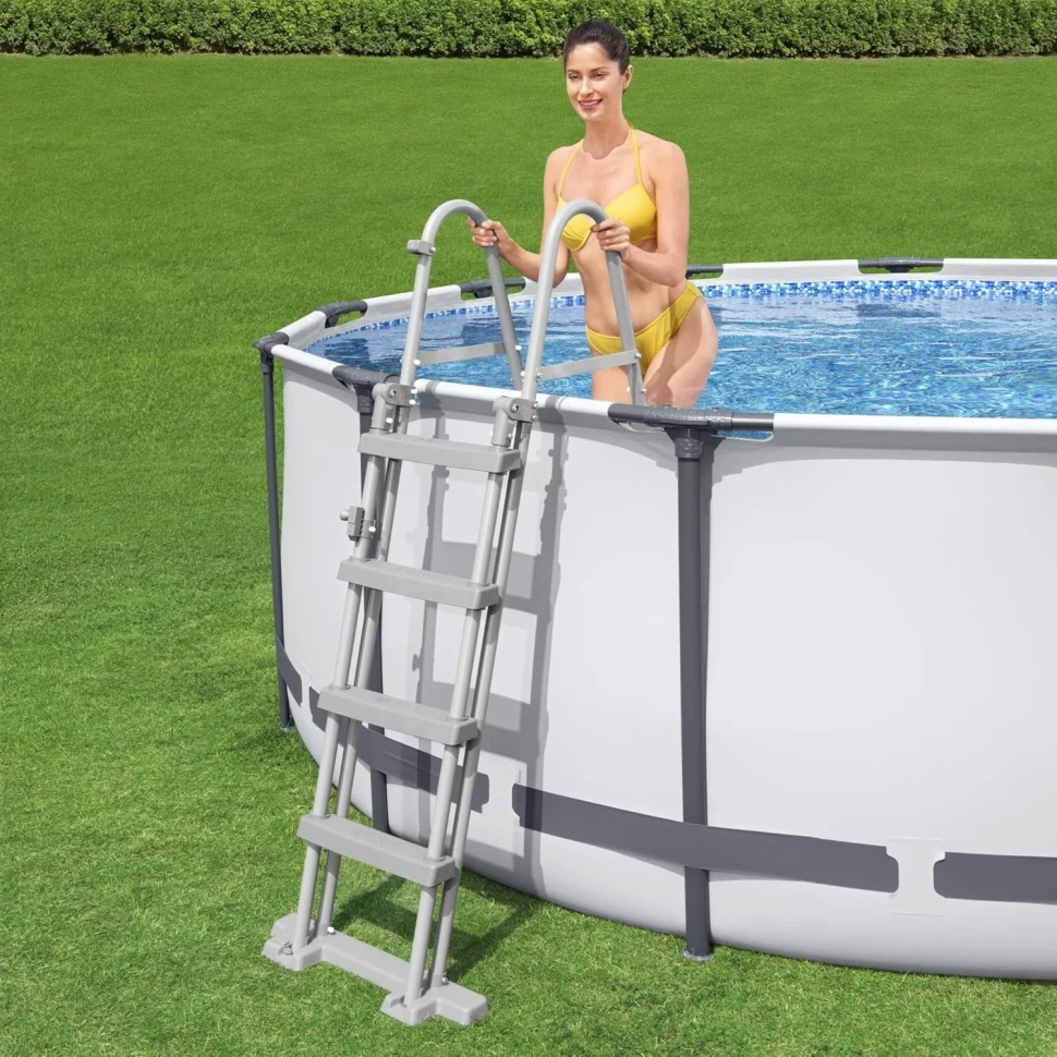 Каркасный бассейн Bestway 5612X (427x122 см) насос-фильтр, лестница, тент