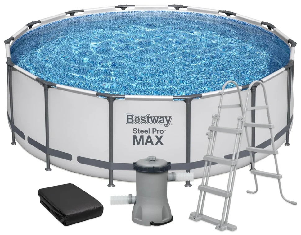 Каркасный бассейн Bestway 5612X (427x122 см) насос-фильтр, лестница, тент