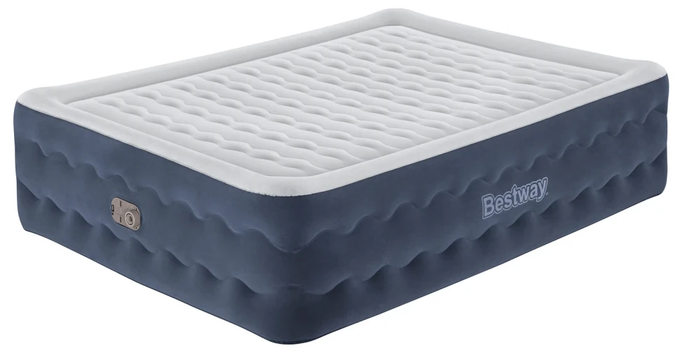 Надувне ліжко Bestway 6716P (203x152x51 см) з вбудованим насосом