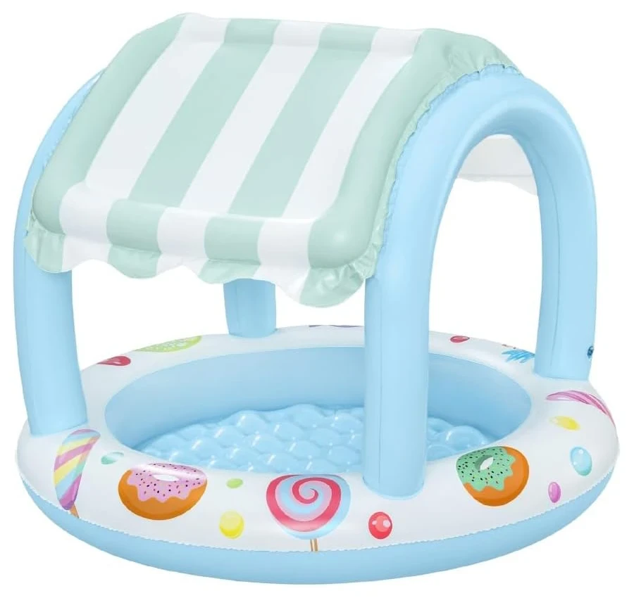 Надувной детский бассейн Bestway 52638 (Ø104x84 см) с навесом