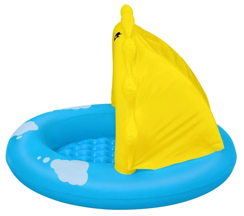 Надувной детский бассейн Bestway 52637 Солнышко (101x97x71 см) с навесом