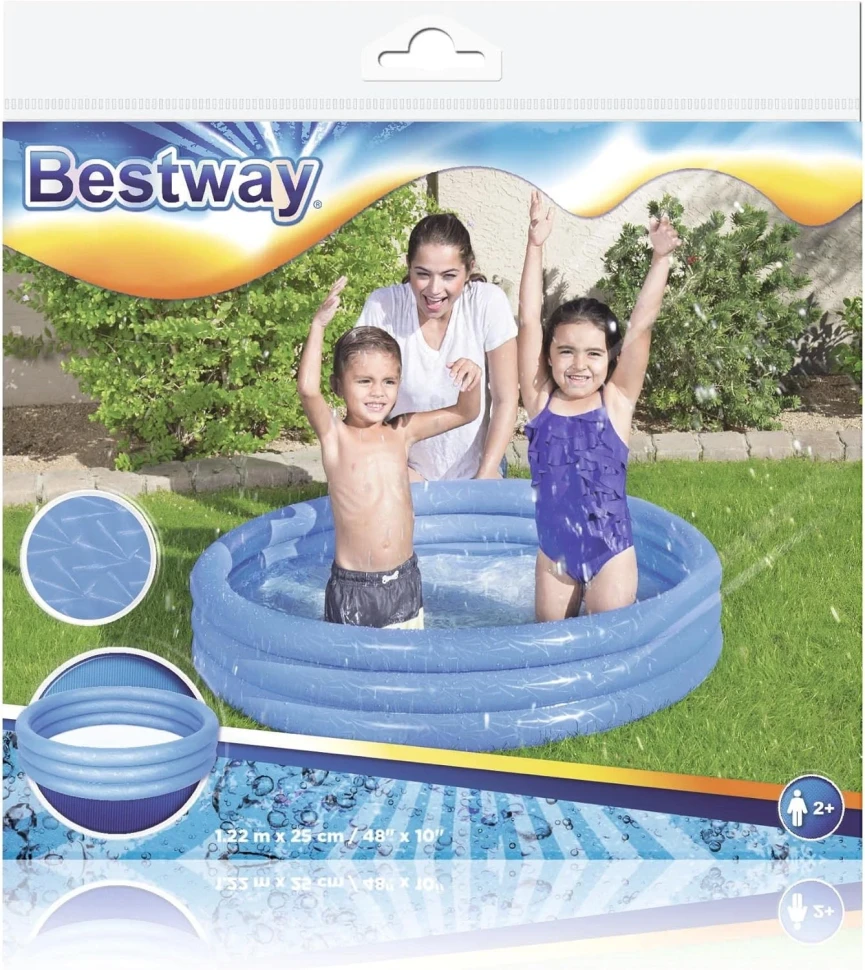Надувной детский бассейн Bestway 51025 (Ø122x25 см)