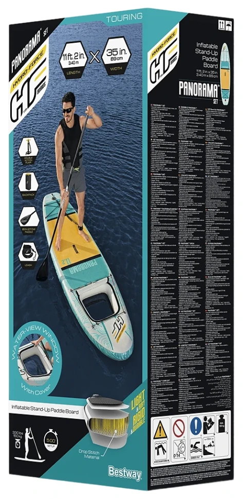 SUP-борд Bestway 65363 (340x89x15 см) весло, насос, страхувальний трос, сумка