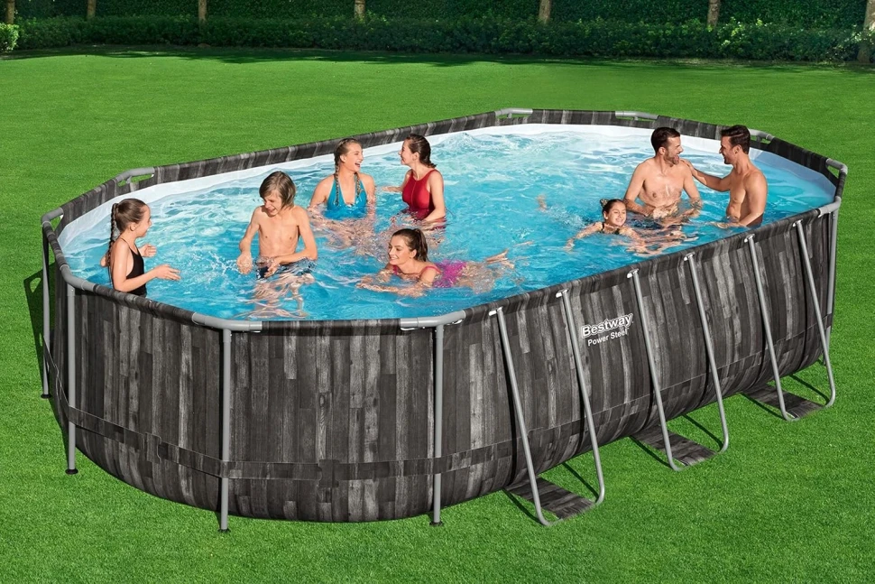 Каркасный бассейн Bestway 5611R (610x366x122 см) насос-фильтр, лестница, тент
