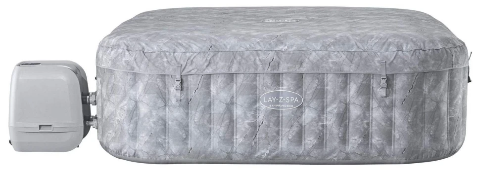 Надувной джакузи Bestway 6001Q San Francisco (230x230x71 см, гидромассаж/аэромассаж, 10/180 форсунок, Wi-Fi)