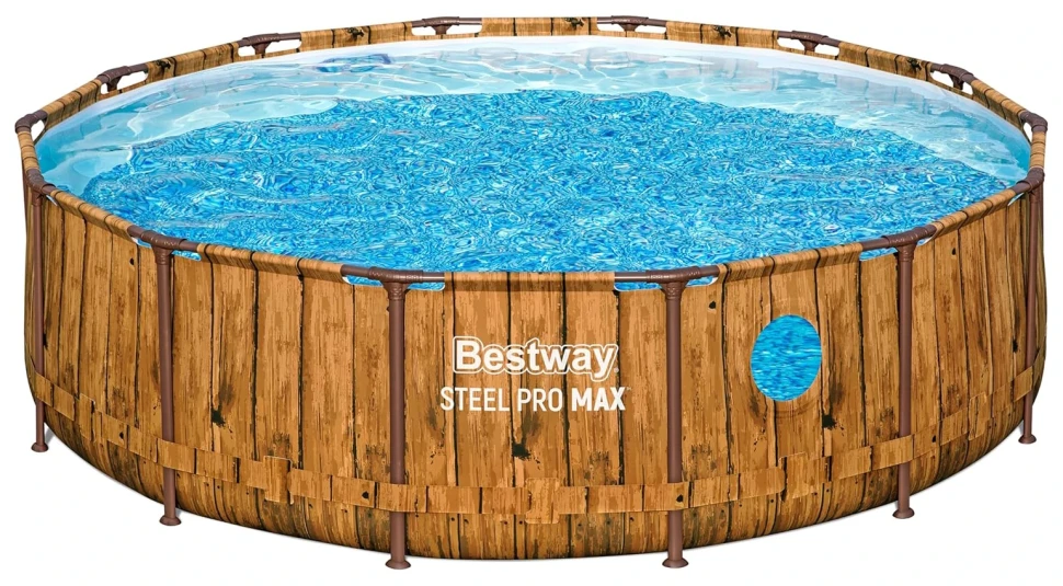 Каркасний басейн Bestway 561JM (427x107 см) насос-фільтр, драбина, тент