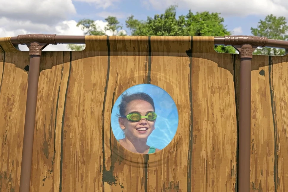 Каркасний басейн Bestway 561JM (427x107 см) насос-фільтр, драбина, тент