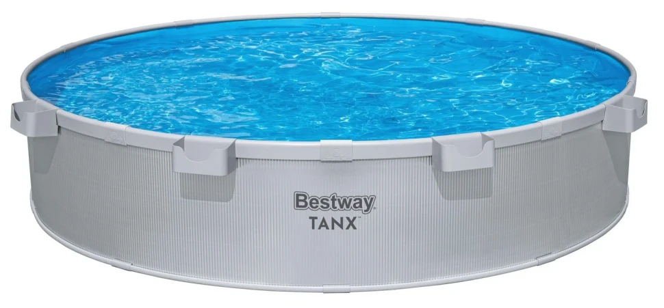 Каркасний басейн Bestway 561RW (305x61 см) насос-фільтр, тент, 4 підстаканника