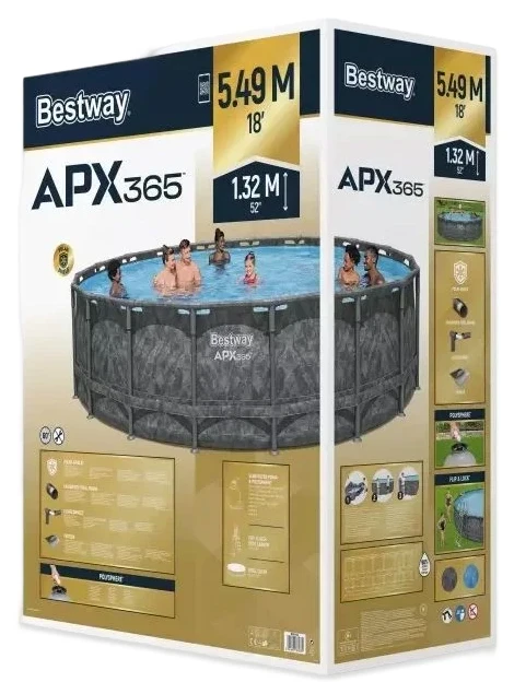 Каркасный бассейн Bestway 561KC (549x132 см) песочный насос-фильтр, лестница, тент