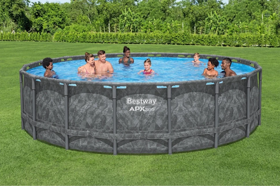 Каркасный бассейн Bestway 561JZ (671x132 см) песочный насос-фильтр, лестница, тент