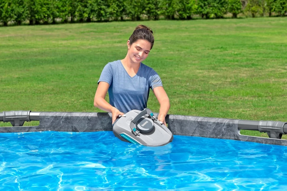 Автономний робот пилосос + скімер Bestway 58942 AquaTronix Pro G300 для очищення басейну