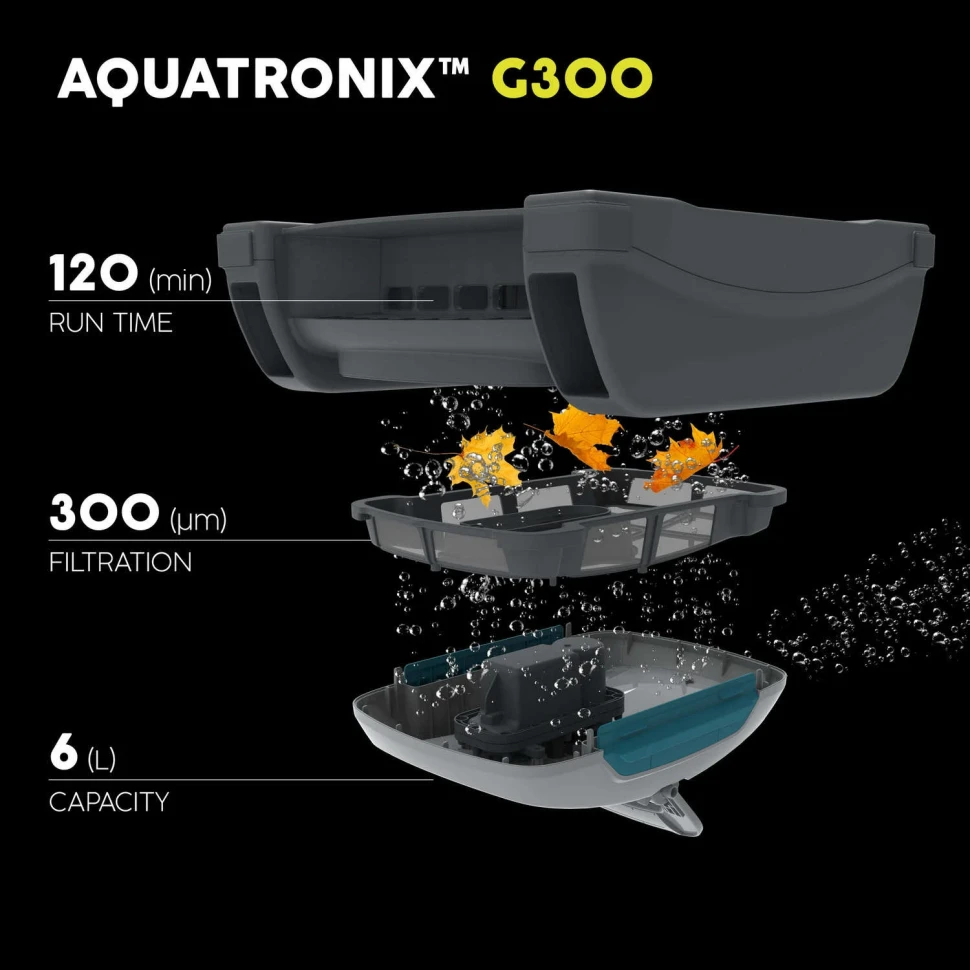 Автономний робот пилосос + скімер Bestway 58942 AquaTronix Pro G300 для очищення басейну