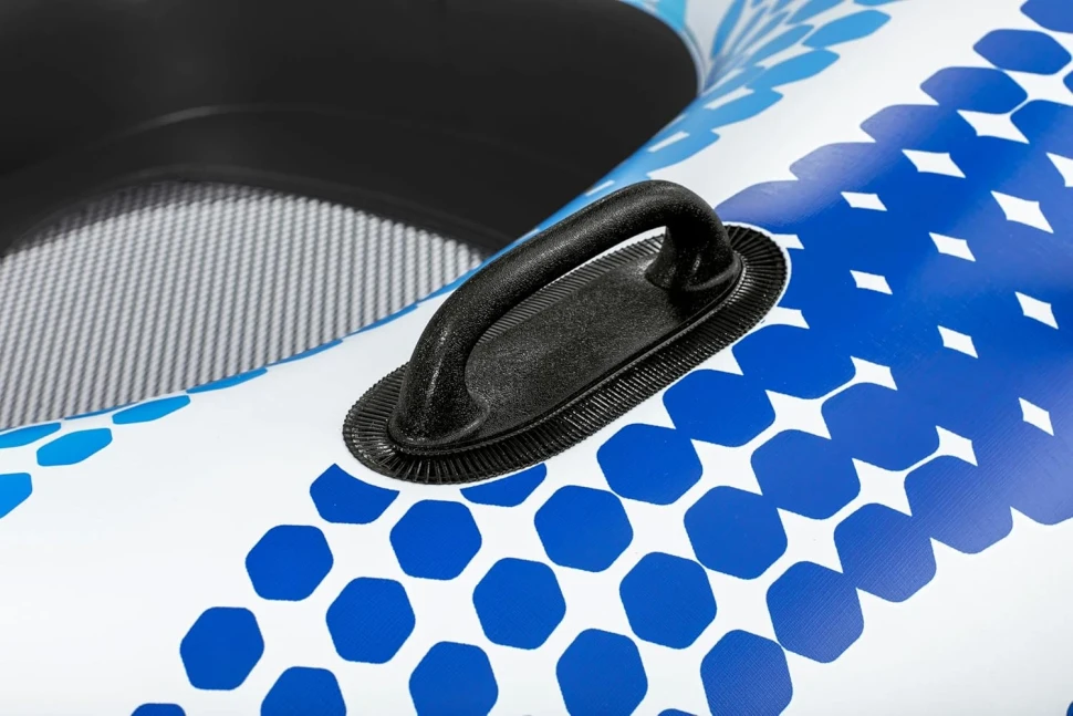 Надувний плотик Bestway 43725 Rapid Rider (123x123x51 см) із сіткою та навісом