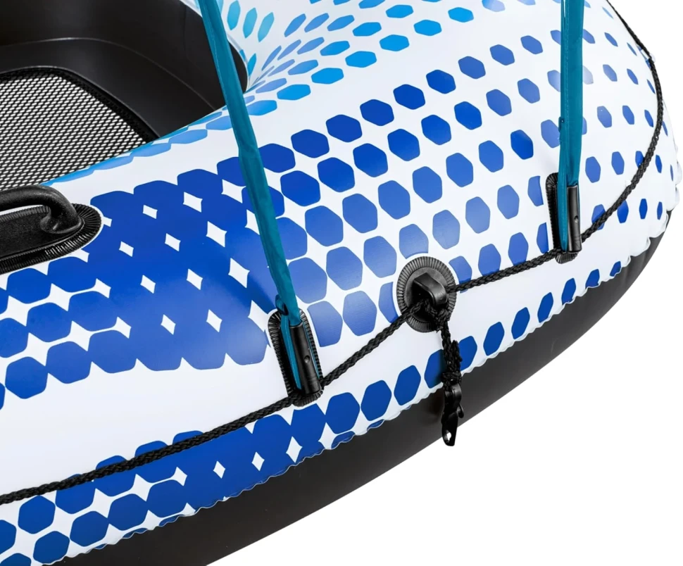 Надувний плотик Bestway 43725 Rapid Rider (123x123x51 см) із сіткою та навісом