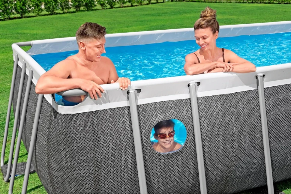 Каркасний басейн Bestway 561MB (488x244x122 см) насос-фільтр, драбина, тент