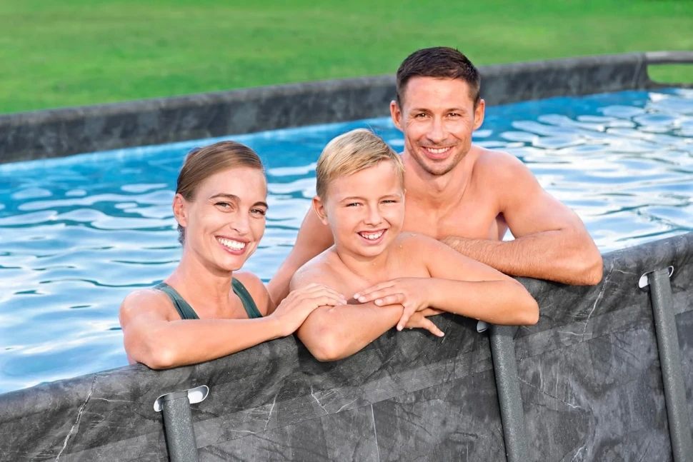 Каркасний басейн Bestway 561KA (549x274x132 см) пісочний насос-фільтр, драбина, тент, наповнювач для фільтра Polysphere