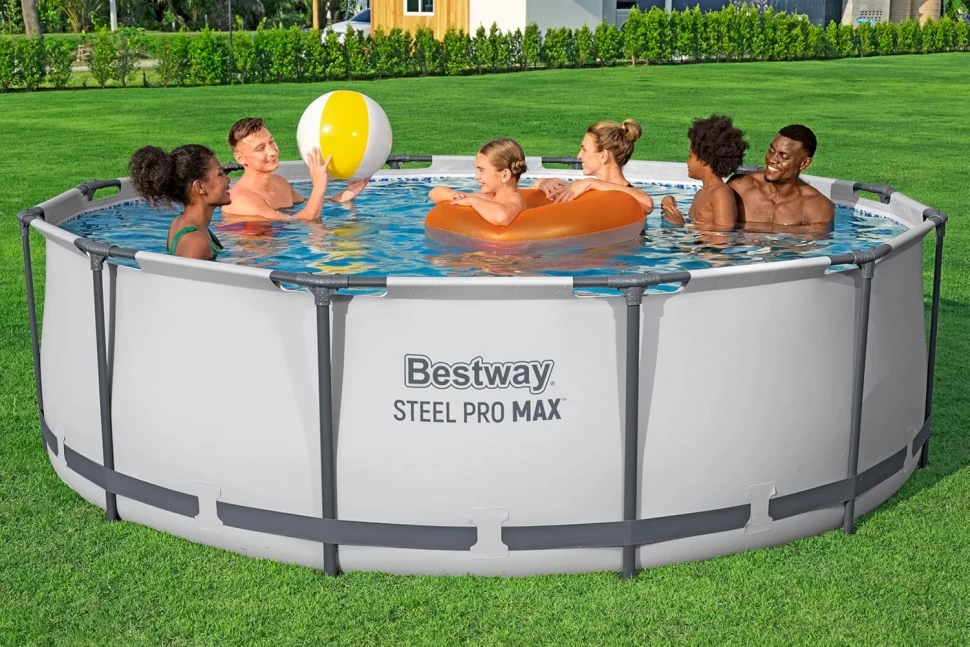 Каркасный бассейн Bestway 56418 (366x100 см) насос-фильтр, лестница