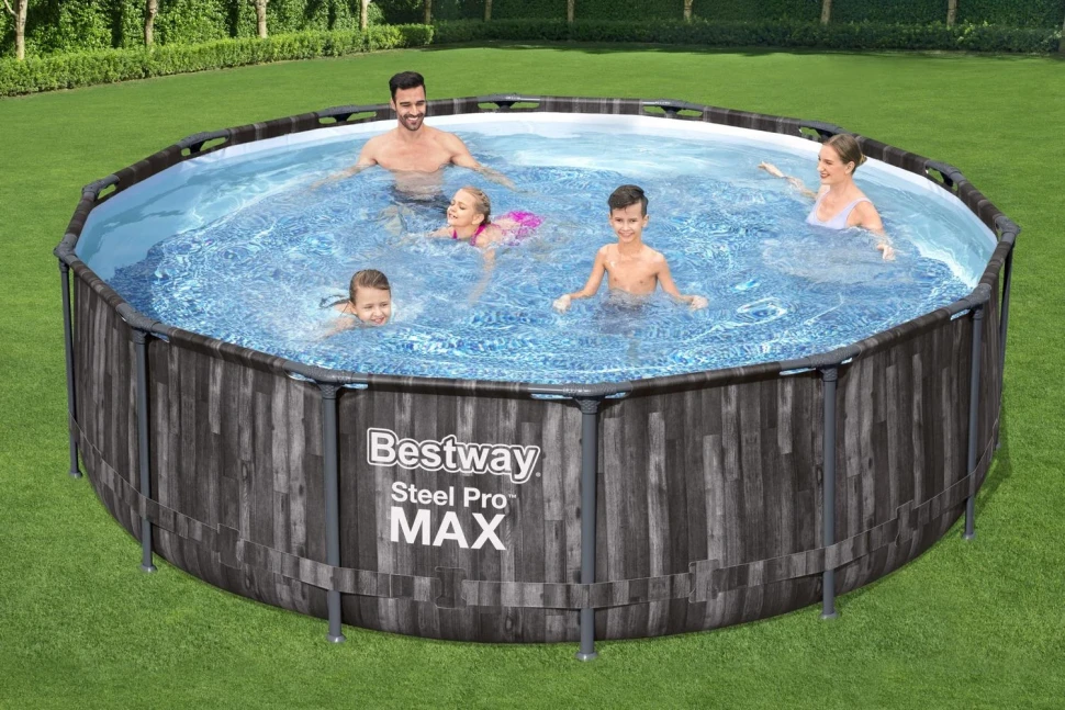 Каркасний басейн Bestway 5614Z (427x107 см) насос-фільтр, драбина, тент