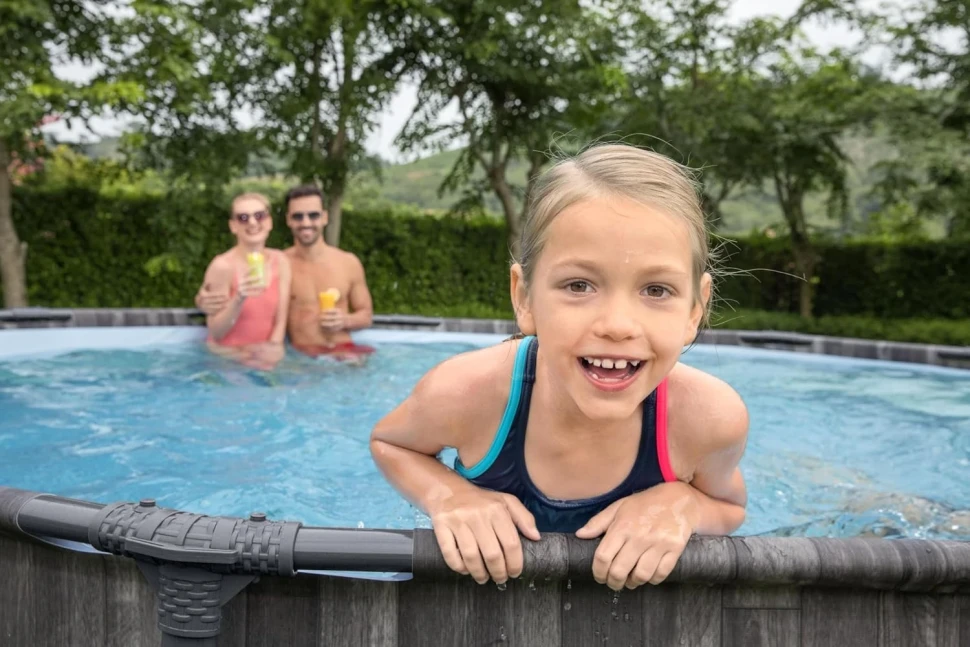 Каркасний басейн Bestway 5614Z (427x107 см) насос-фільтр, драбина, тент