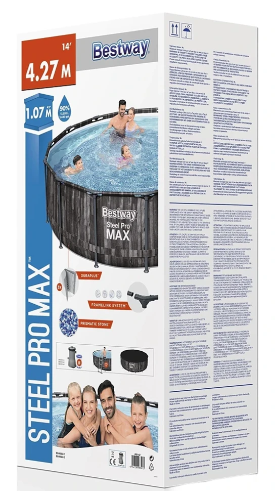 Каркасний басейн Bestway 5614Z (427x107 см) насос-фільтр, драбина, тент