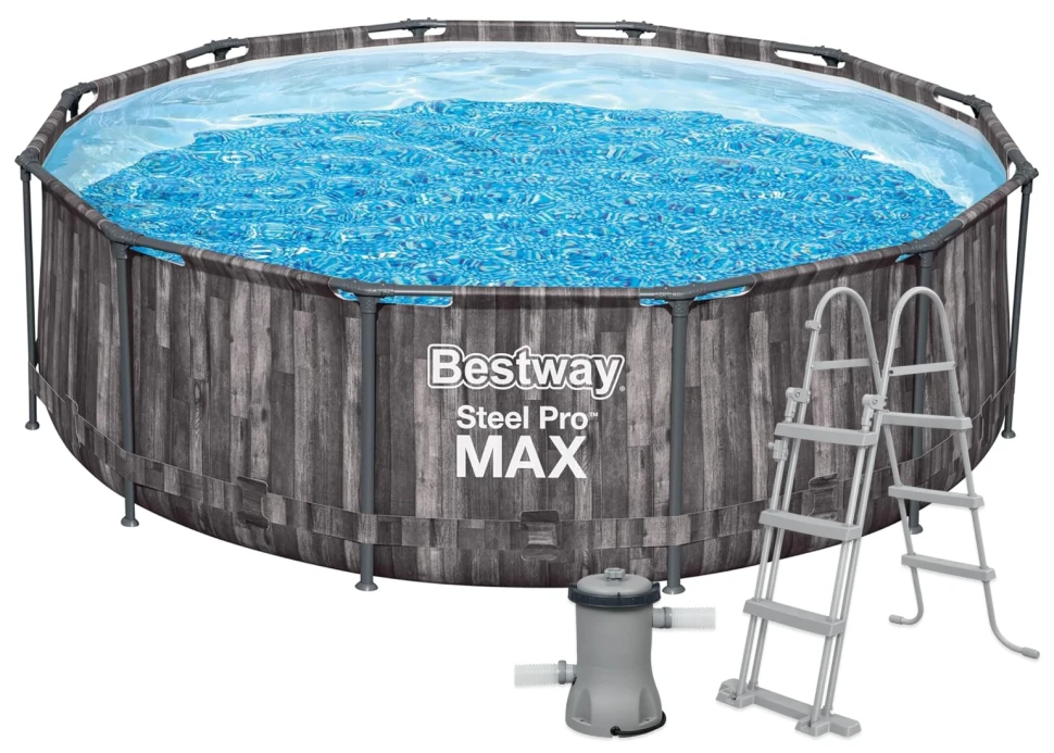 Каркасний басейн Bestway 5614X (366x100 см) насос-фільтр, драбина