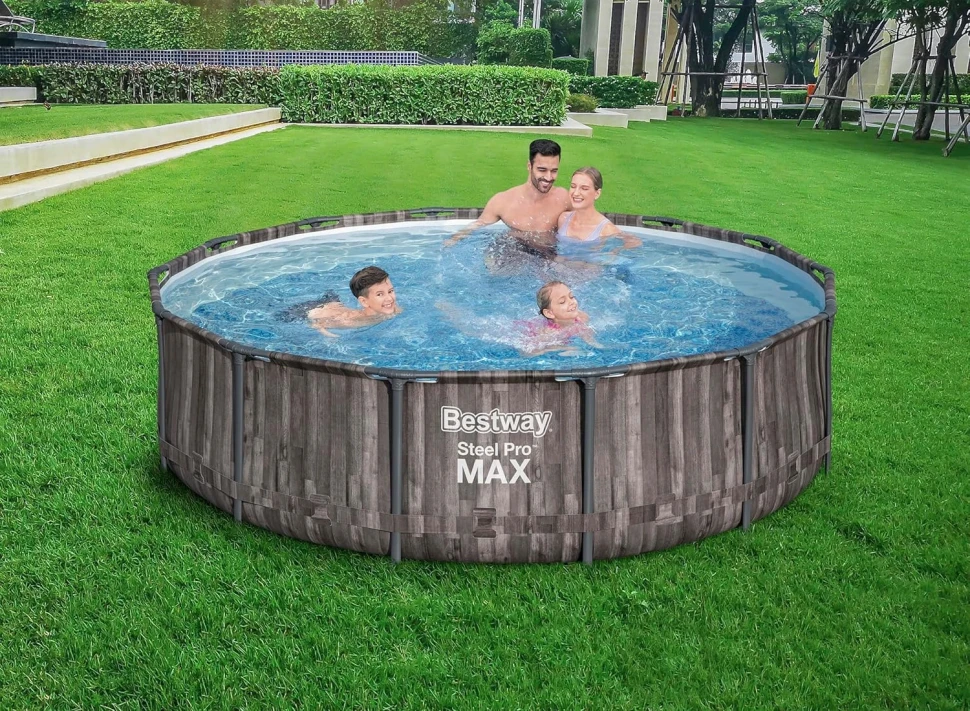 Каркасний басейн Bestway 5614X (366x100 см) насос-фільтр, драбина