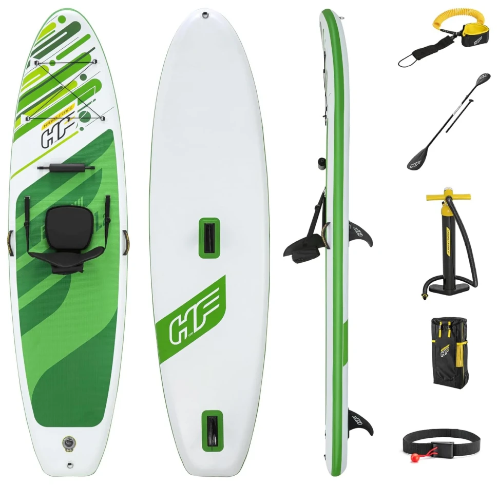 SUP-борд Bestway 65310 (340x89x15 см) весло, насос, сидіння, страхувальний трос, сумка