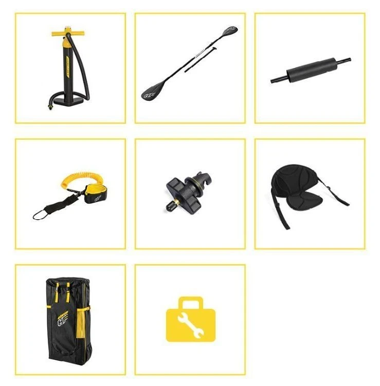 SUP-борд Bestway 65310 (340x89x15 см) весло, насос, сидіння, страхувальний трос, сумка