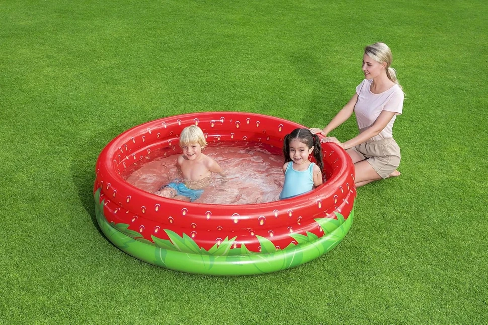 Надувной бассейн Bestway 51145 (160x38 см) "Сладкая клубника"